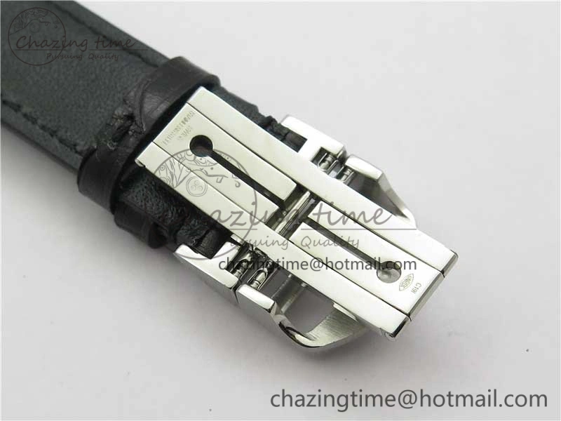 Compact Portuguese Chrono IW371609 ZF 1:1 Best Edition Black Dial on Black Leather Strap A 7100