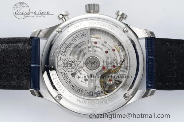 Portuguese Chrono IW371620 APSF 1:1 Best Edition White Blue Dial on Blue Leather Strap A ZeroBulk 7039
