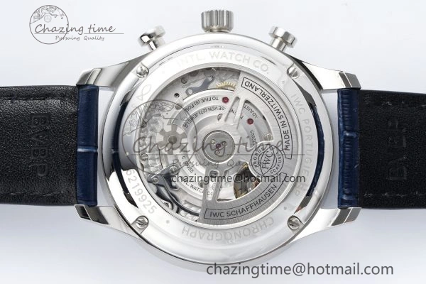 Portuguese Chrono IW371620 APSF 1:1 Best Edition White Blue Dial on Blue Leather Strap A ZeroBulk 7039