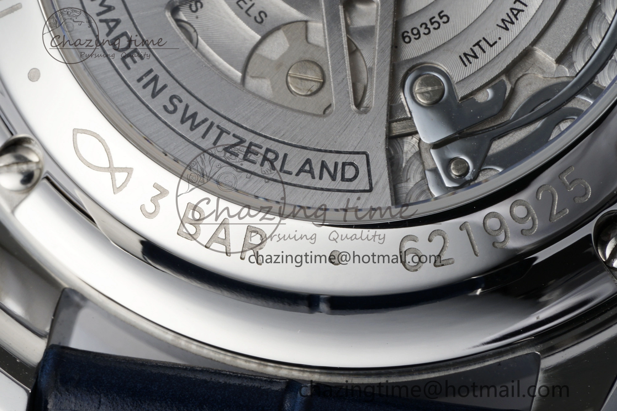 Portuguese Chrono IW371620 APSF 1:1 Best Edition White Blue Dial on Blue Leather Strap A ZeroBulk 7039