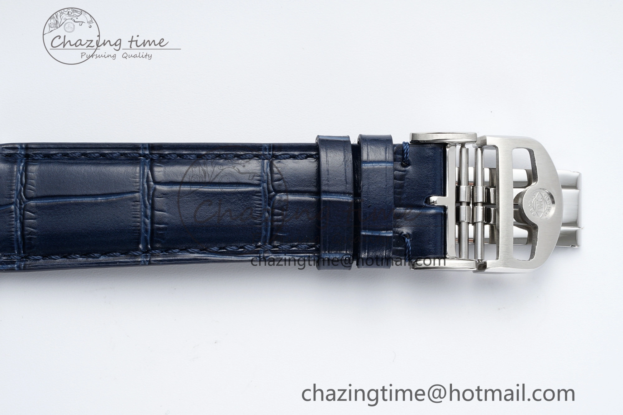 Portuguese Chrono IW371620 APSF 1:1 Best Edition White Blue Dial on Blue Leather Strap A ZeroBulk 7039