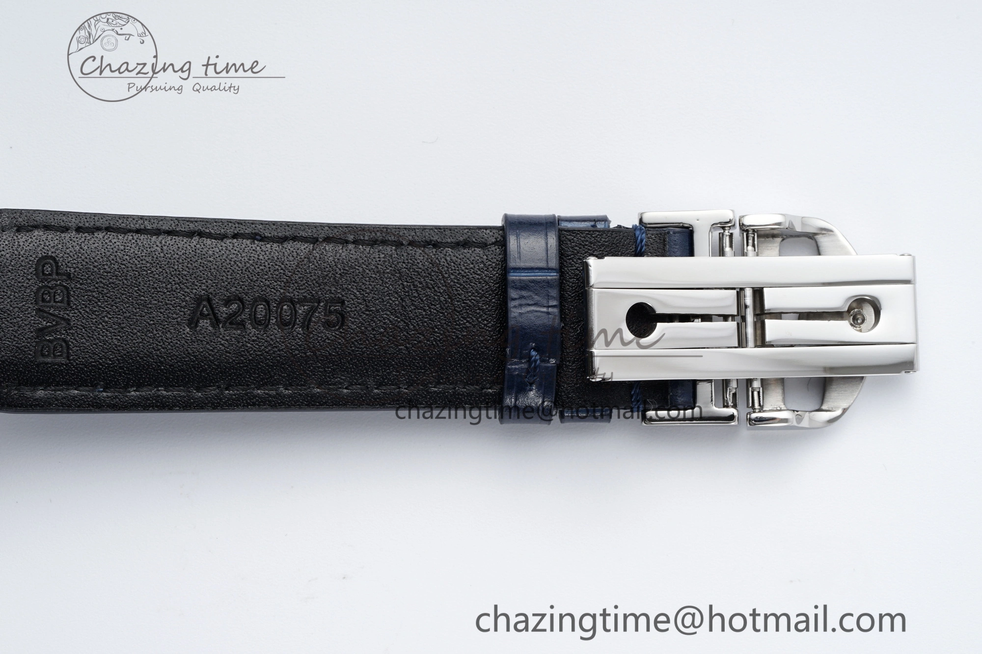 Portuguese Chrono IW371620 APSF 1:1 Best Edition White Blue Dial on Blue Leather Strap A ZeroBulk 7039