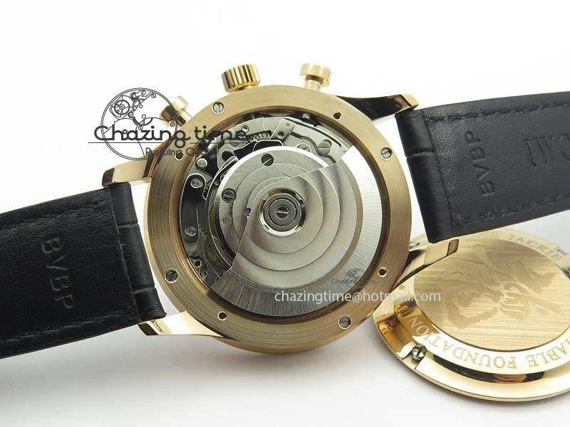 ZipUp Portuguese Chrono RG IW371433 Jackie Chan ZF 1:1 Best Edition Gray Dial On Black Leather Strap A7750 V 7273