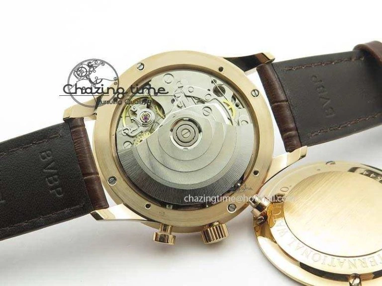 Portuguese Chrono RG IW371480 ZF 1:1 Best Edition White Dial On Brown Leather Strap A7750 V StreetReady 7266
