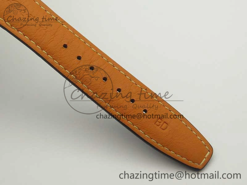 RelaxedFit Portuguese Chrono SS ZF 1:1 Best Edition Gray Dial SS On Black Leather Strap A 7215