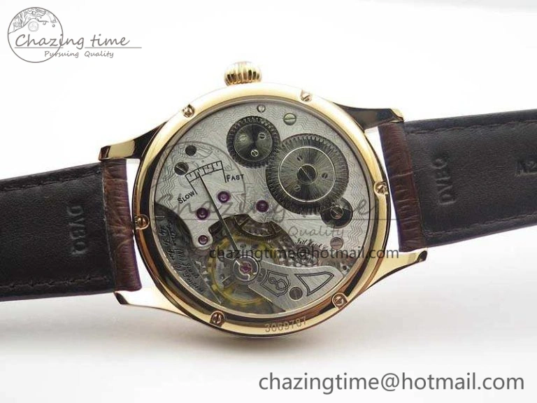 Portuguese Fa Jones IW544201 RG GSF 1:1 Best Edition White Dial On Leather Strap HighPerformance 7228