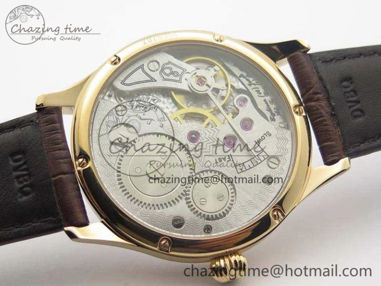 Portuguese Fa Jones IW544201 RG GSF 1:1 Best Edition White Dial On Leather Strap HighPerformance 7228