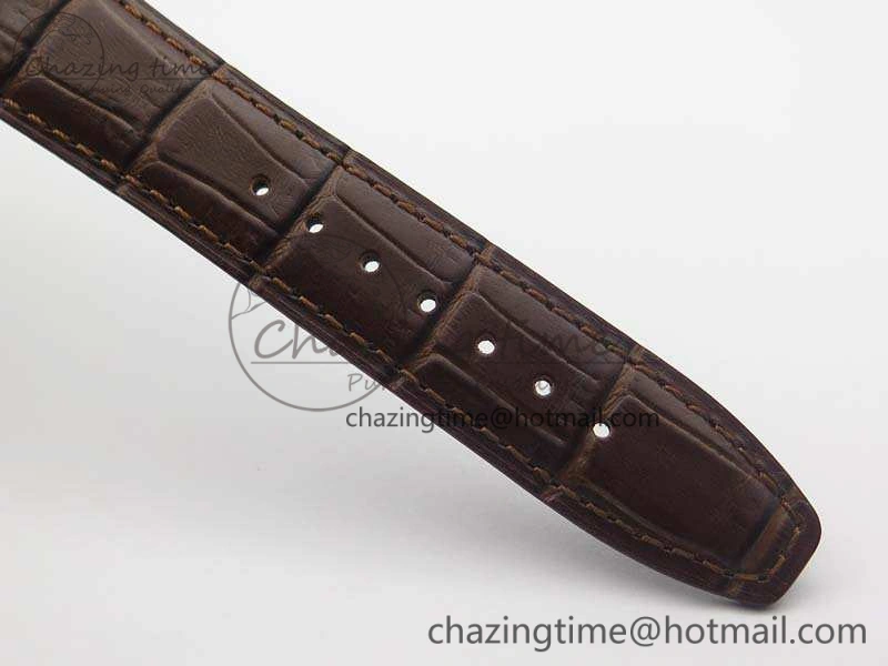 Portuguese Fa Jones IW544201 RG GSF 1:1 Best Edition White Dial On Leather Strap HighPerformance 7228