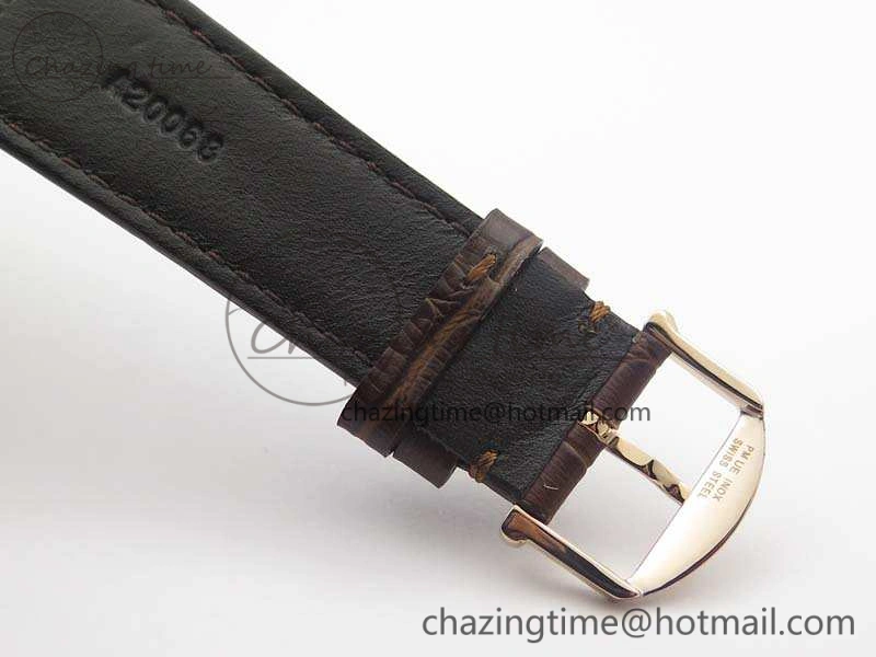 Portuguese Fa Jones IW544201 RG GSF 1:1 Best Edition White Dial On Leather Strap HighPerformance 7228