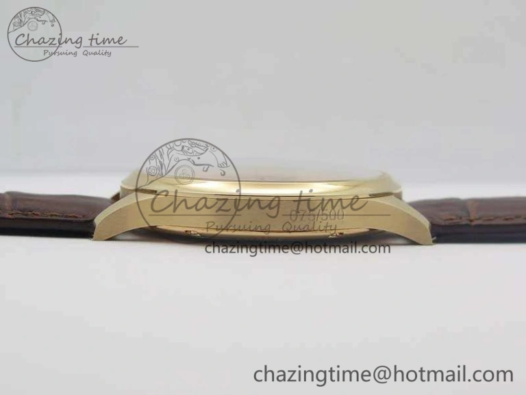 Portuguese Fa Jones IW544201 RG GSF 1:1 Best Edition White Dial On Leather Strap HighPerformance 7228