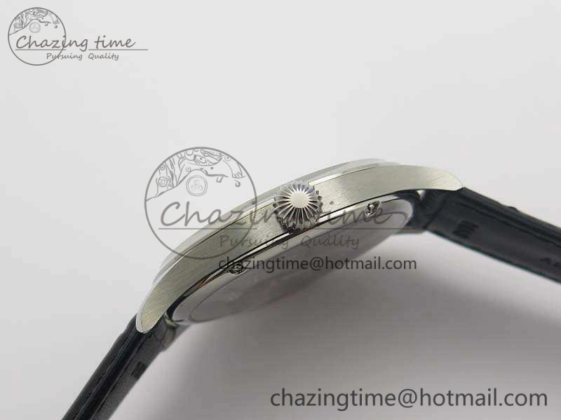 Portuguese Fa Jones IW544202 SS GSF 1:1 Best Edition White Dial On Leather Strap Functional 7229