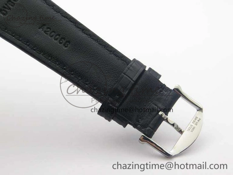 Portuguese Fa Jones IW544202 SS GSF 1:1 Best Edition White Dial On Leather Strap Functional 7229