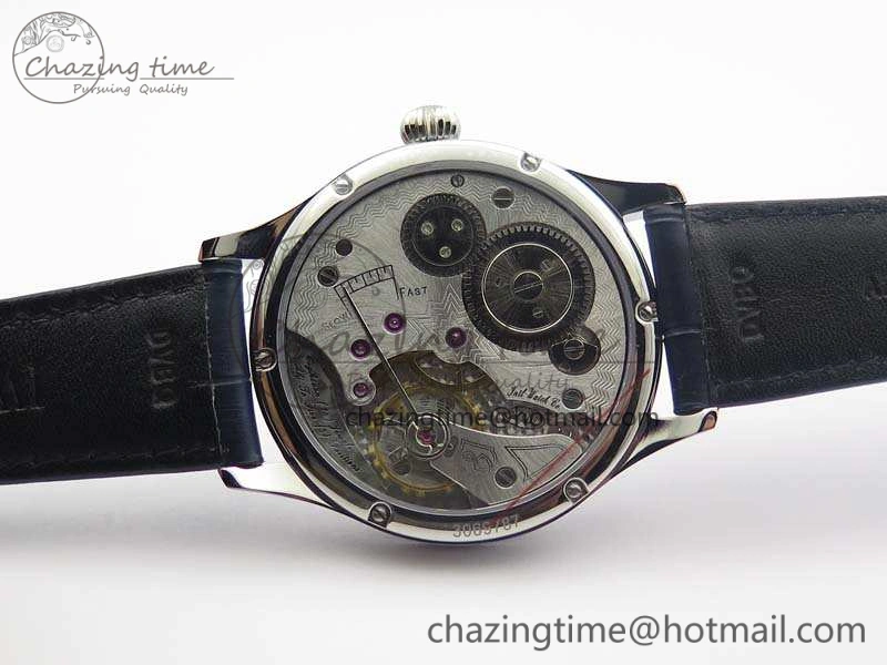 Portuguese Fa Jones IW544203 SS GSF 1:1 Best Edition White Dial On Leather Strap Casual 7235