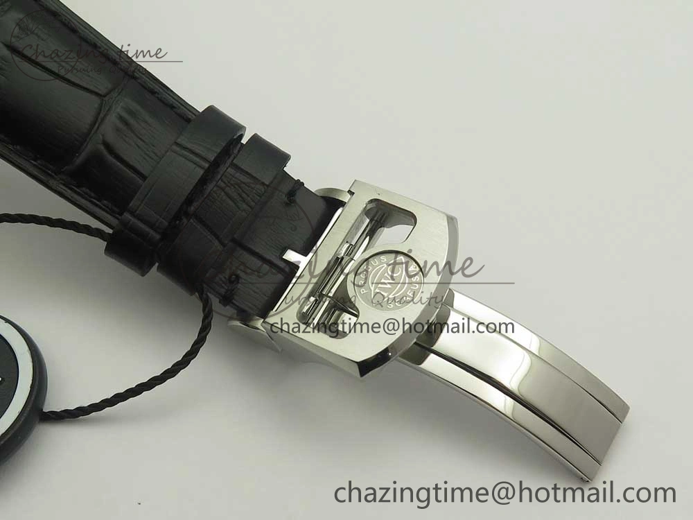 Portuguese Flying Tourbillon SS Gray Dial 2 Sub Dials on Black Leather Strap ComfortFit 7159