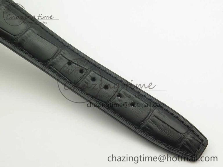 Portuguese Flying Tourbillon SS Gray Dial 2 Sub Dials on Black Leather Strap ComfortFit 7159