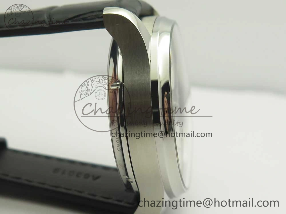 Portuguese Flying Tourbillon SS Gray Dial 2 Sub Dials on Black Leather Strap ComfortFit 7159