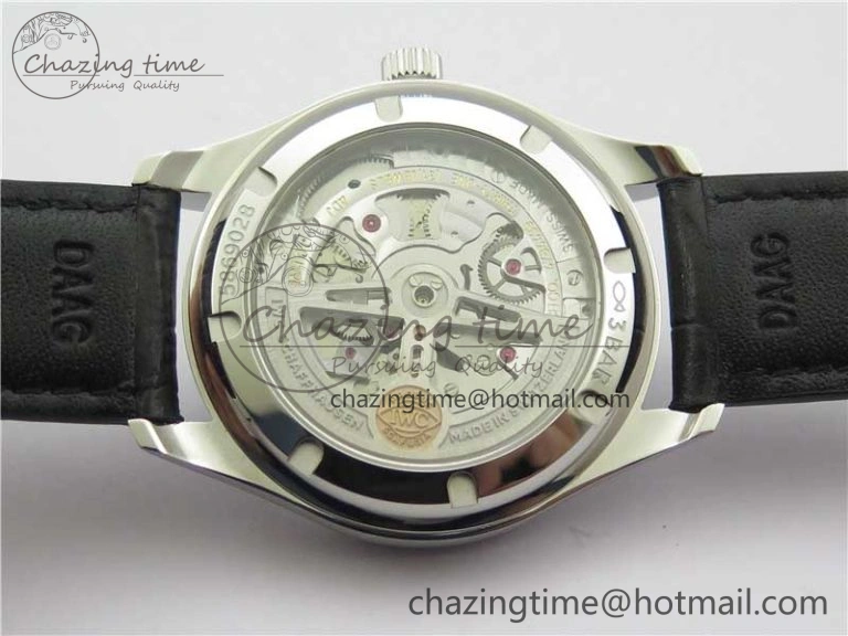 Portuguese IW358304 ZF 1:1 Best Edition SS Blue Dial on Leather Strap A TravelReady 7078