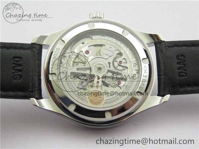Portuguese IW358304 ZF 1:1 Best Edition SS Blue Dial on Leather Strap A TravelReady 7078