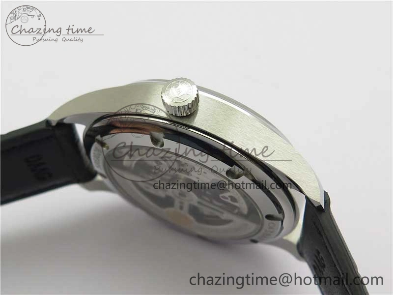 Portuguese IW358304 ZF 1:1 Best Edition SS Blue Dial on Leather Strap A TravelReady 7078