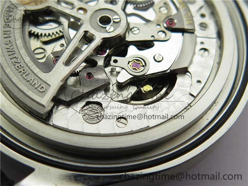 Portuguese IW358304 ZF 1:1 Best Edition SS Blue Dial on Leather Strap A TravelReady 7078