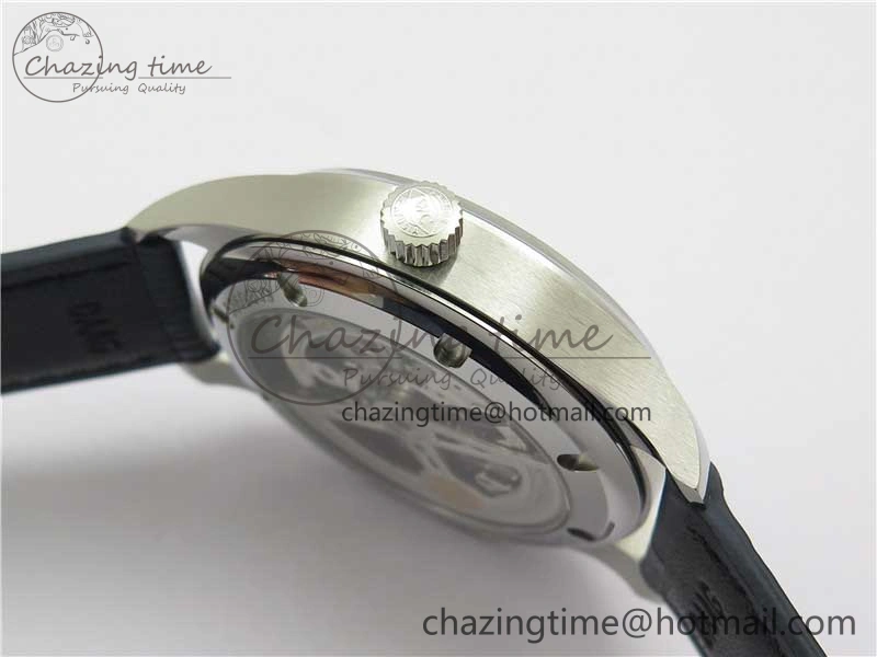 Practical Portuguese IW358304 ZF 1:1 Best Edition SS White Dial Blue Markers on Leather Strap A 7079