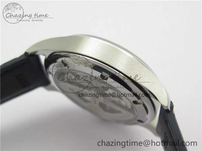 Practical Portuguese IW358304 ZF 1:1 Best Edition SS White Dial Blue Markers on Leather Strap A 7079