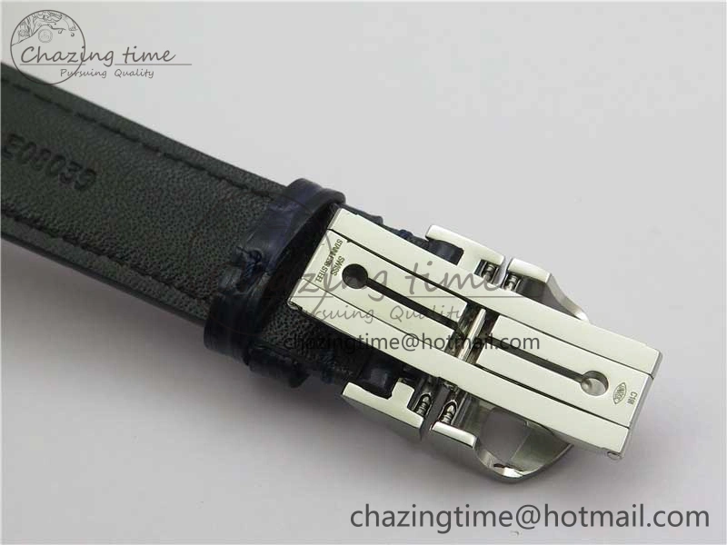 Practical Portuguese IW358304 ZF 1:1 Best Edition SS White Dial Blue Markers on Leather Strap A 7079