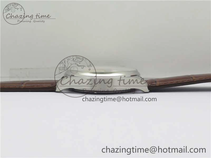 Portuguese IW358304 ZF 1:1 Best Edition SS White Dial RG Markers on Leather Strap A Lightweight 7077