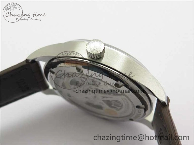 Portuguese IW358304 ZF 1:1 Best Edition SS White Dial RG Markers on Leather Strap A Lightweight 7077