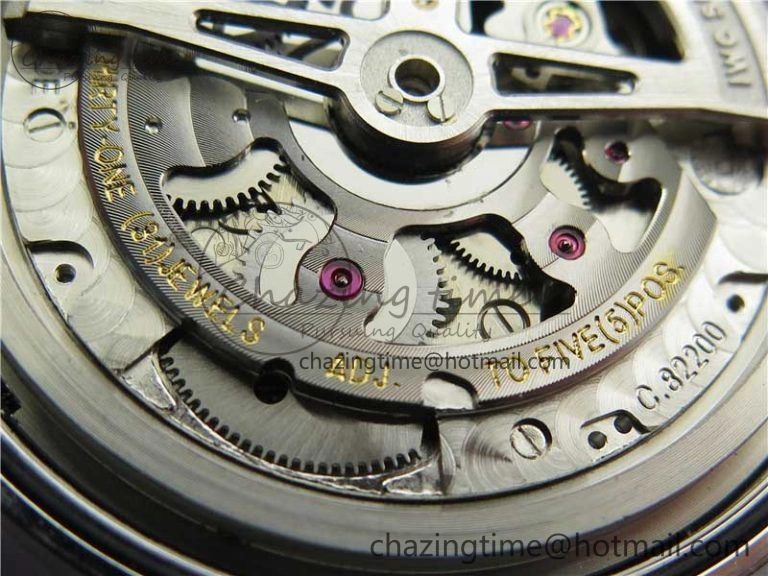 Portuguese IW358304 ZF 1:1 Best Edition SS White Dial RG Markers on Leather Strap A Lightweight 7077