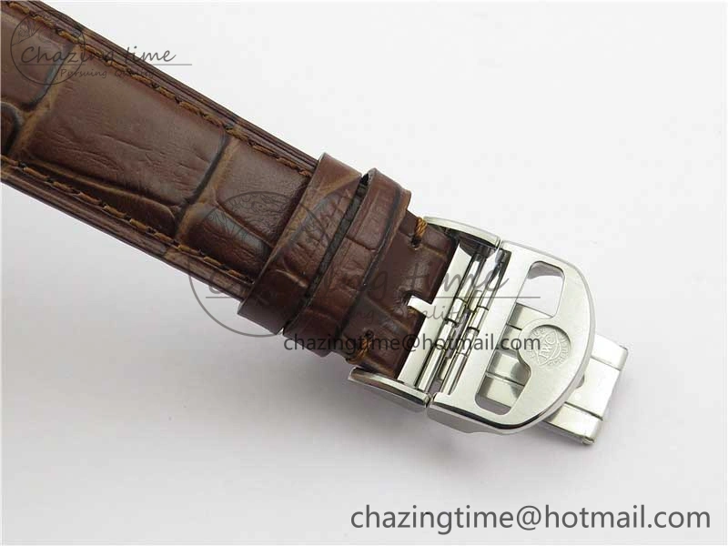 Portuguese IW358304 ZF 1:1 Best Edition SS White Dial RG Markers on Leather Strap A Lightweight 7077
