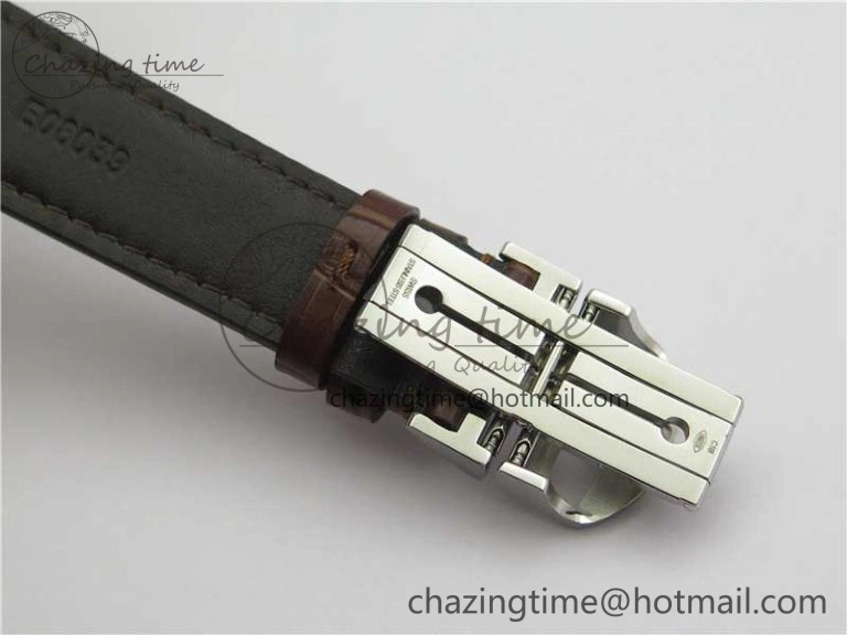Portuguese IW358304 ZF 1:1 Best Edition SS White Dial RG Markers on Leather Strap A Lightweight 7077