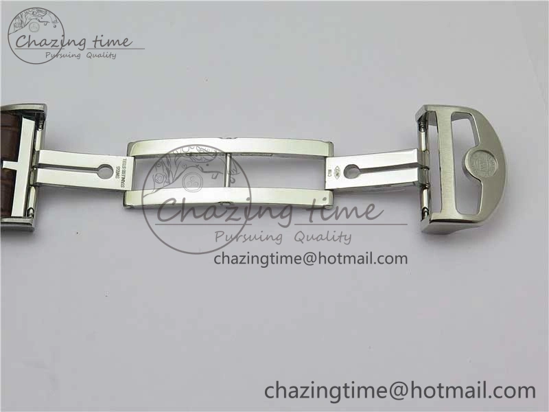 Portuguese IW358304 ZF 1:1 Best Edition SS White Dial RG Markers on Leather Strap A Lightweight 7077
