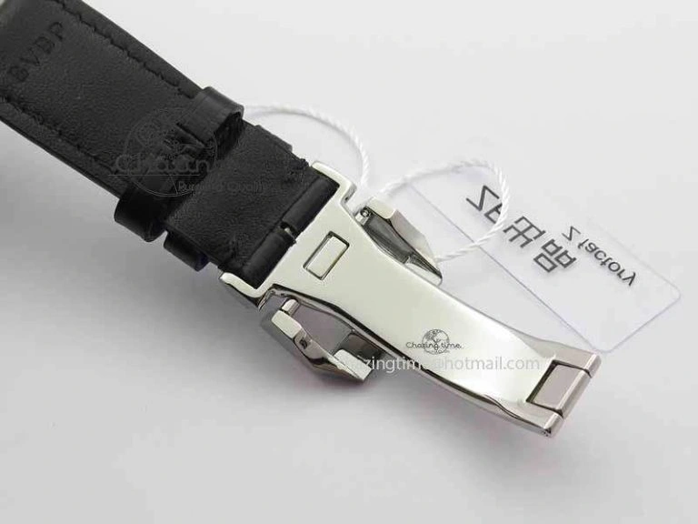 Contemporary Portuguese IW3714 Diam ZF V2 1:1 Best Edition Black Dial On Black Leather Strap A79350 (Slim Movement) 7245