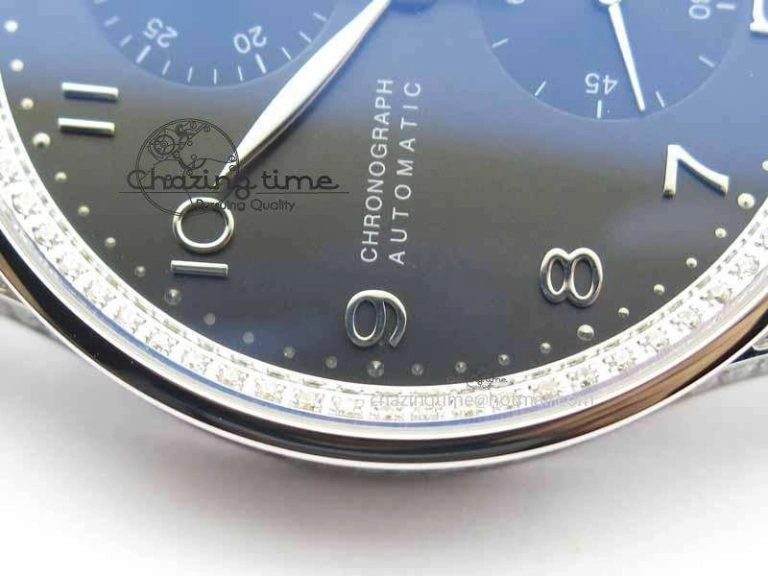 Thermal Portuguese IW3714 Diam ZF V2 1:1 Best Edition Gray Dial On Brown Leather Strap A79350 (Slim Movement) 7250