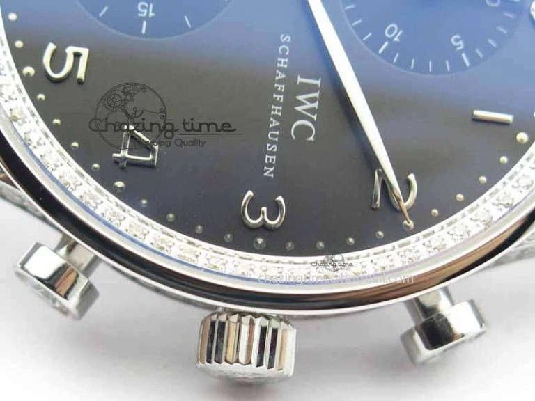 Thermal Portuguese IW3714 Diam ZF V2 1:1 Best Edition Gray Dial On Brown Leather Strap A79350 (Slim Movement) 7250