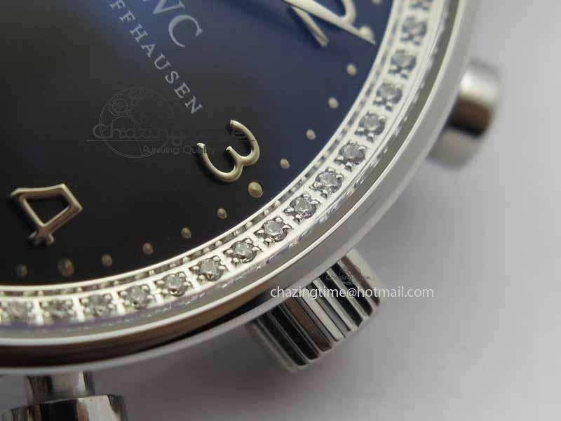 Thermal Portuguese IW3714 Diam ZF V2 1:1 Best Edition Gray Dial On Brown Leather Strap A79350 (Slim Movement) 7250