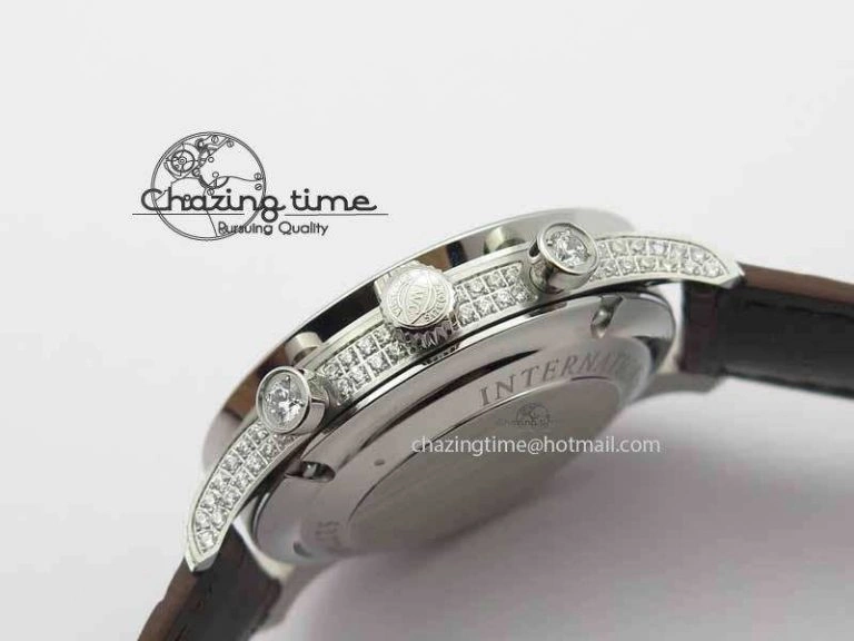 Thermal Portuguese IW3714 Diam ZF V2 1:1 Best Edition Gray Dial On Brown Leather Strap A79350 (Slim Movement) 7250