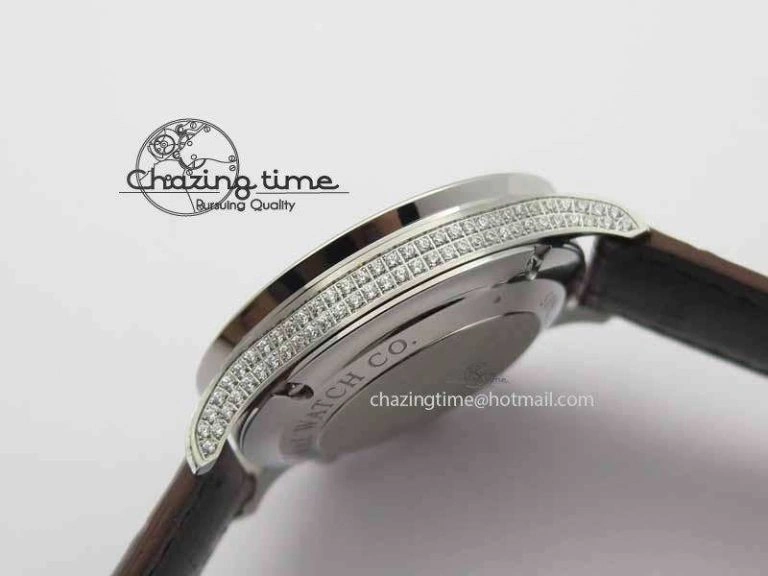 Thermal Portuguese IW3714 Diam ZF V2 1:1 Best Edition Gray Dial On Brown Leather Strap A79350 (Slim Movement) 7250