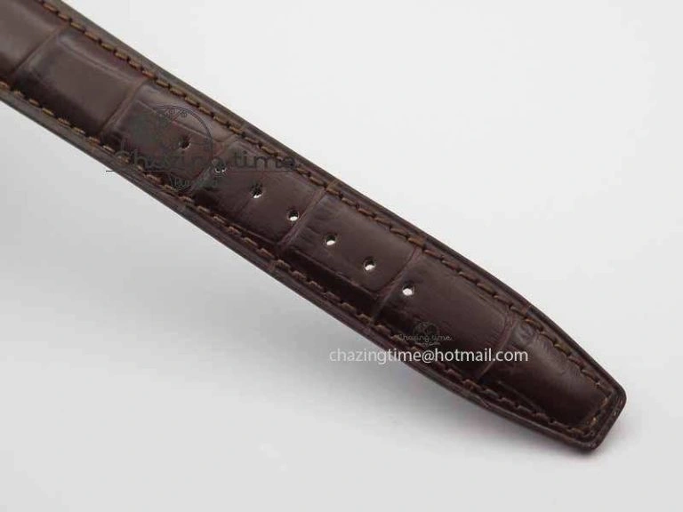 Thermal Portuguese IW3714 Diam ZF V2 1:1 Best Edition Gray Dial On Brown Leather Strap A79350 (Slim Movement) 7250