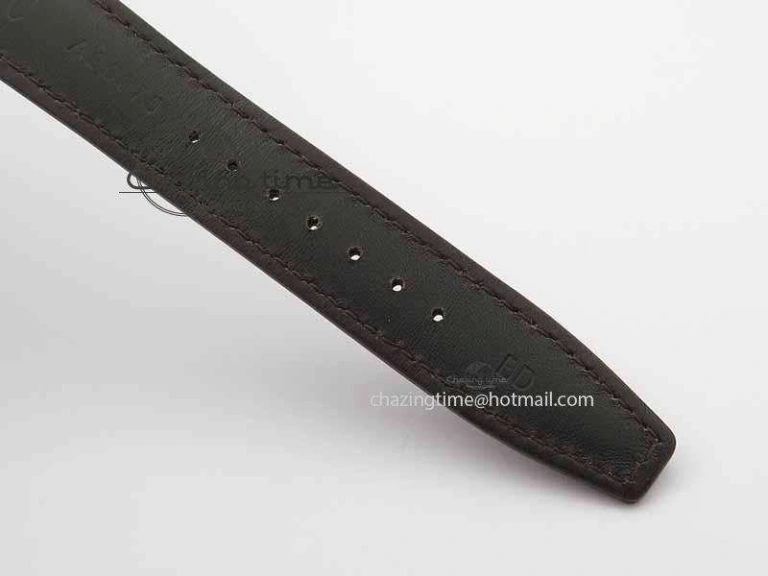 Thermal Portuguese IW3714 Diam ZF V2 1:1 Best Edition Gray Dial On Brown Leather Strap A79350 (Slim Movement) 7250