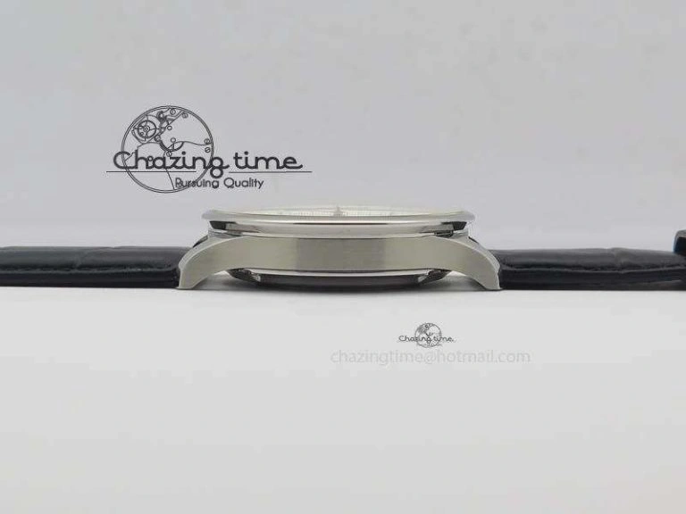 Portuguese IW371411 ZF 1:1 Best Edition SS Panda Dial On Black Leather Strap A ModernLook 7268