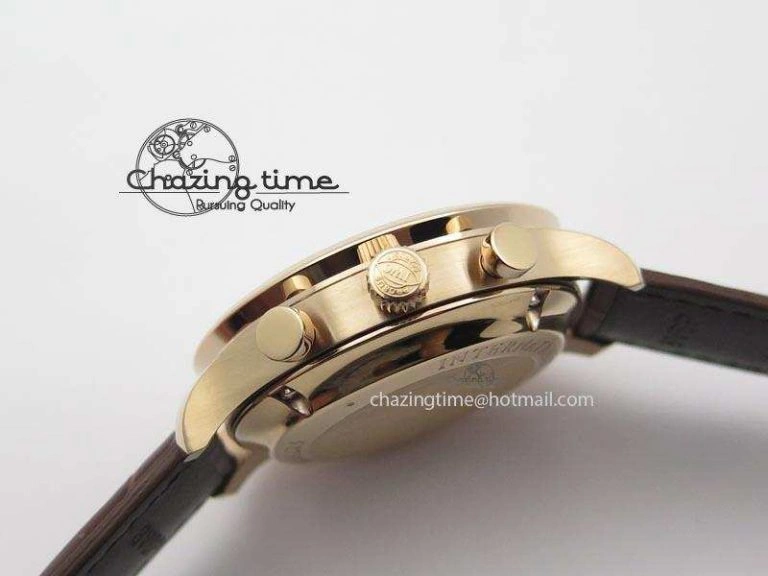 Portuguese IW371415 ZF 1:1 Best Edition RG Black dial On Brown Leather Strap A Popular 7286