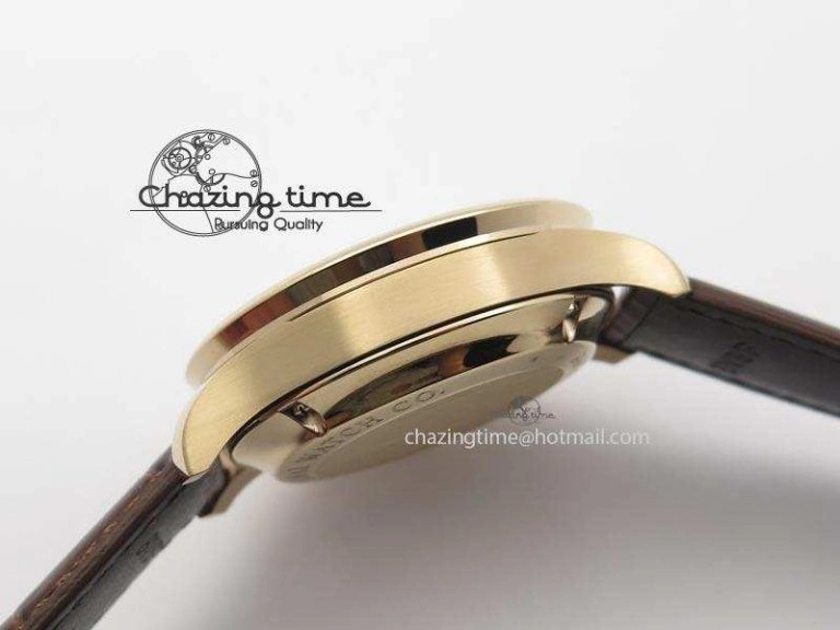 Portuguese IW371415 ZF 1:1 Best Edition RG Black dial On Brown Leather Strap A Popular 7286