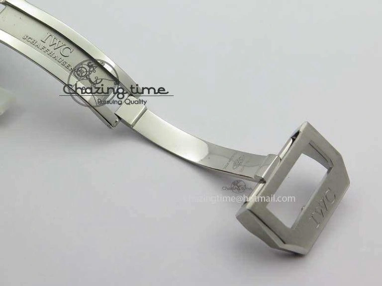 Portuguese IW371446 ZF 1:1 Best Edition SS White Dial Blue Markers On Blue Leather Strap  A79350 V StreetReady 7270