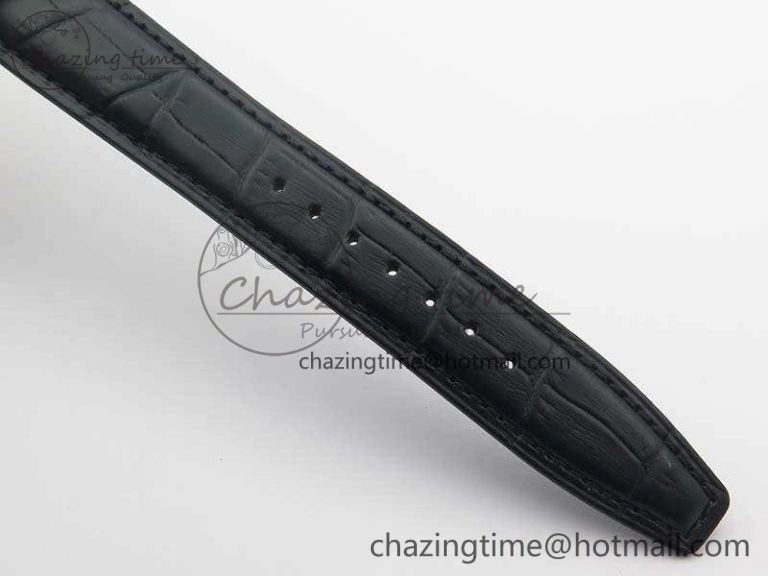 SmartChoice Portuguese IW371491 ZF 1:1 Best Edition SS Blue Dial On Leather Strap A79350 (Slim Movement) V 7221
