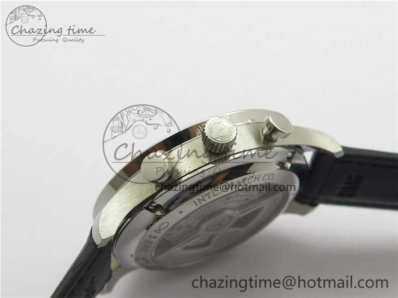Portuguese IW371615 ZF 1:1 Best Edition SS Green Dial on Black Leather Strap A96355 V Sporty 7081