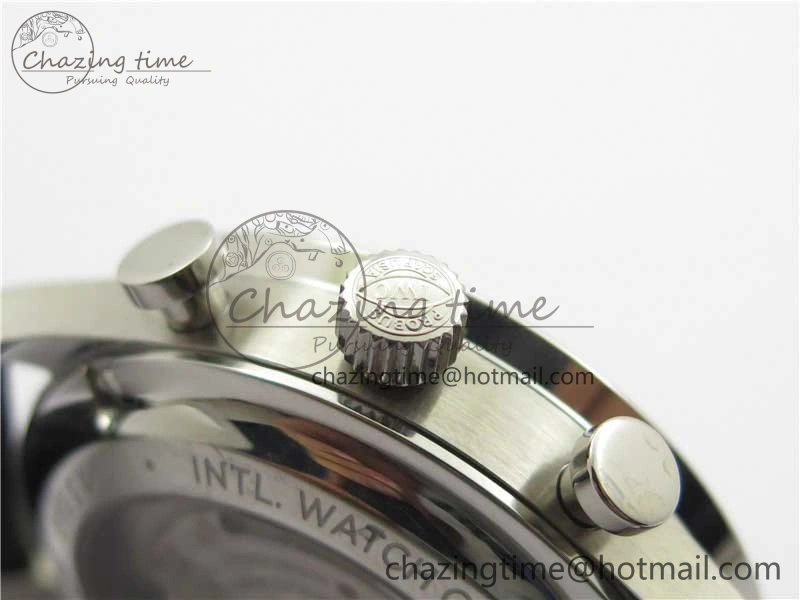 Portuguese IW371615 ZF 1:1 Best Edition SS Green Dial on Black Leather Strap A96355 V Sporty 7081
