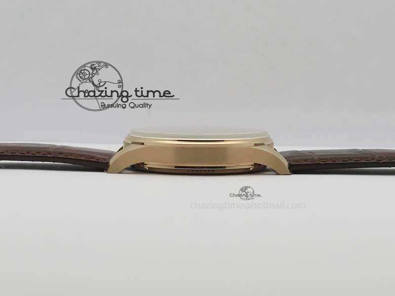 Portuguese IW5444 RG White Dial RG Numbers On Brown Leather Strap A Affordable 7253