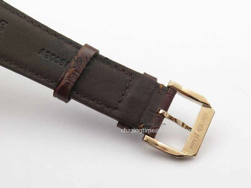 Portuguese IW5444 RG White Dial RG Numbers On Brown Leather Strap A Affordable 7253